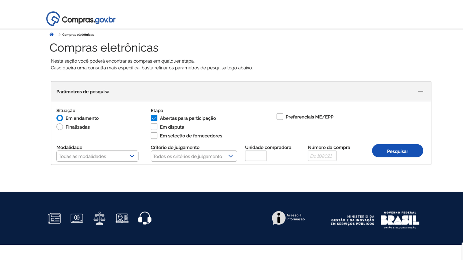 Cadastro e Habilitação nos Principais Portais de Compras